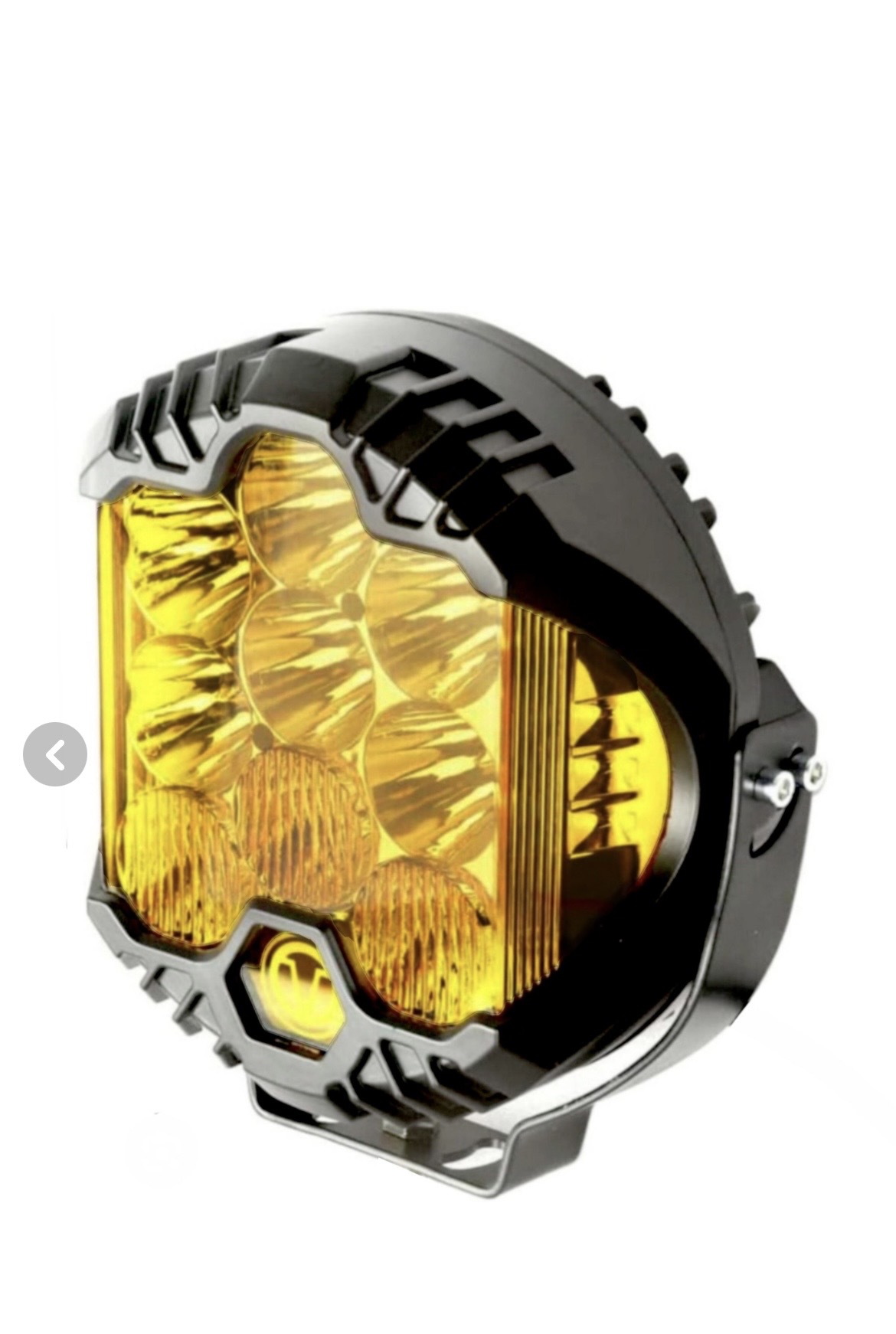 چراغ پرژکتور گرد کبری آفرودی 12-24 زرد